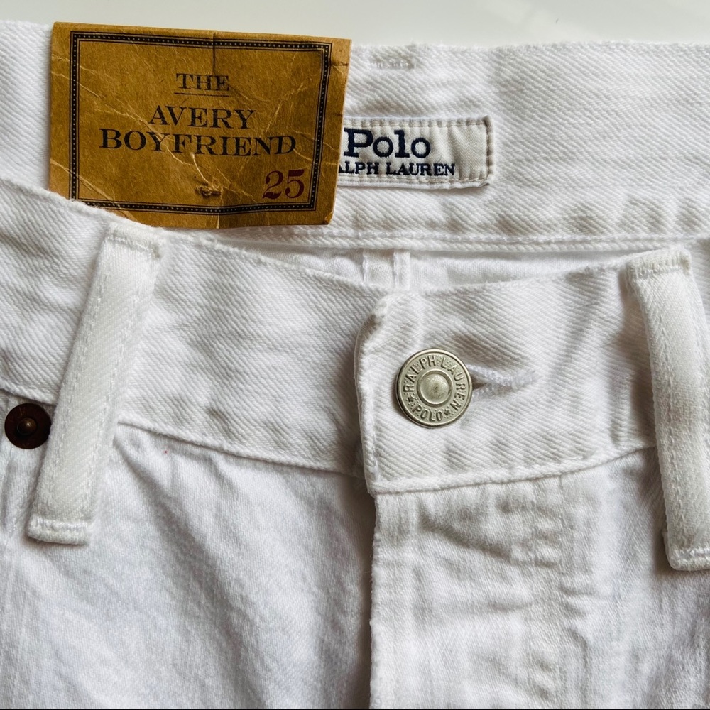 NWT RALPH LAUREN White Avery Boyfriend Jeans - Picture 5 of 8
